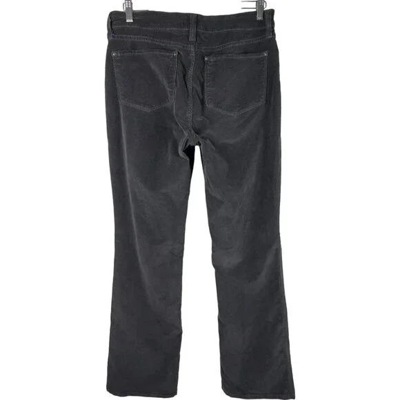 NYDJ Gray Straight Leg Lift Tuck Technology Corduroy Jeans (12) - Picture 4 of 14